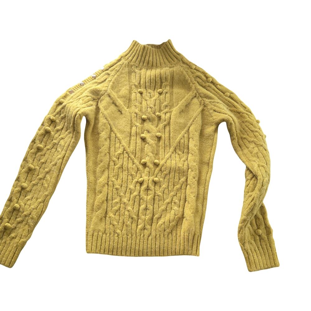 By Egreis Yellow Knit Sweater Size: L